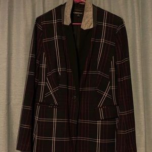 Lane Bryant plaid blazer